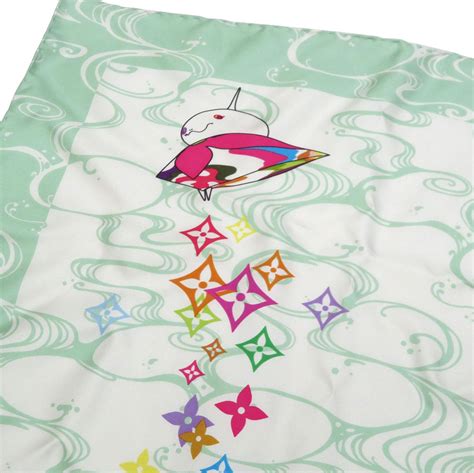 louis vuitton x takashi murakami silk scarf|louis vuitton murakami sale.